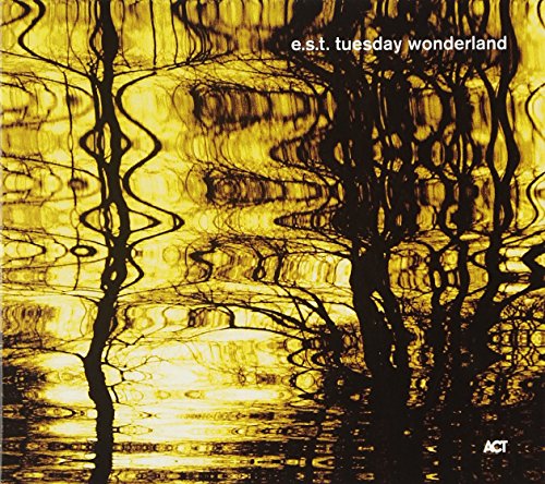 CD cover: Abstract yellow reflections resembling trees in water.