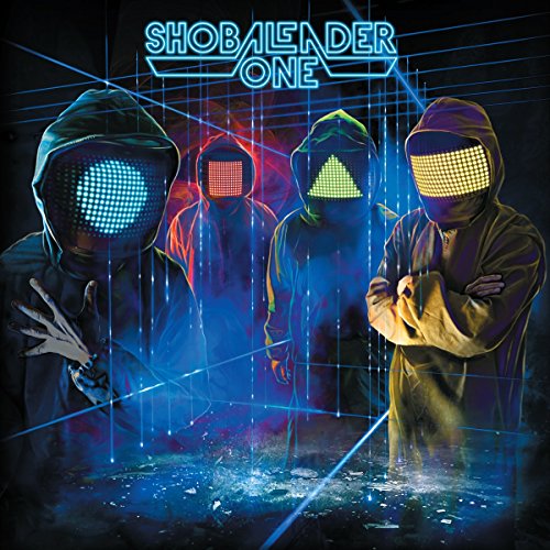 Album cover featuring four hooded figures with illuminated, geometric faces.