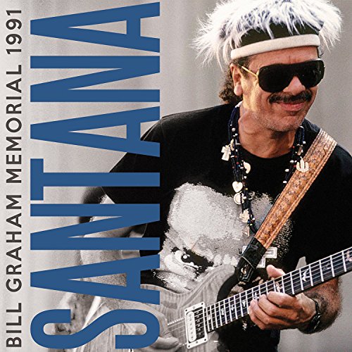 Carlos Santana playing guitar, album cover for 1991 memorial concert.
