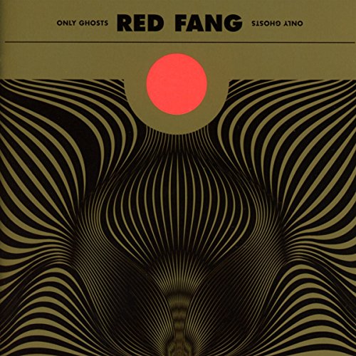 Red Fang “Only Ghosts” CD cover: abstract gold and red optical illusion.