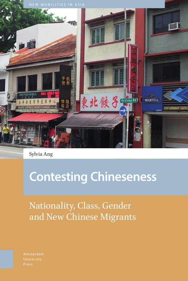 Book cover: “Contesting Chineseness” with a street scene of Singapore.