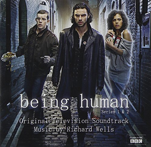 CD cover for “Being Human” soundtrack featuring three people in an alley.