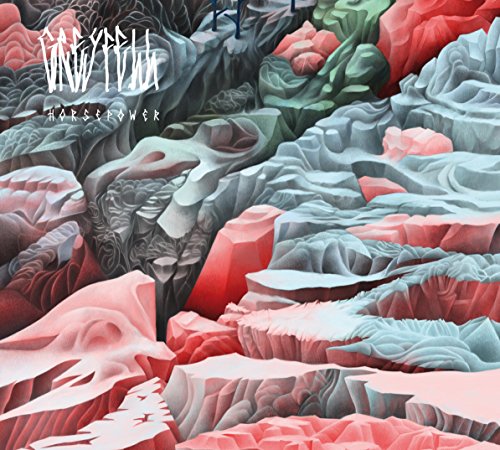 CD cover art: abstract landscape with red, grey, and green formations.