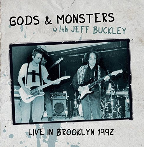 CD cover: black and white photo of Jeff Buckley performing live in 1992.
