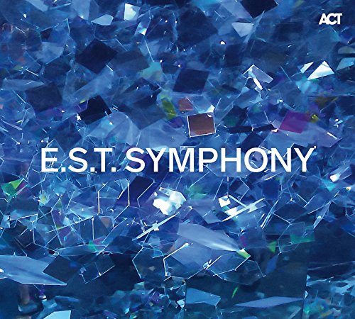 CD cover with abstract blue shards and white text: "E.S.T. SYMPHONY".
