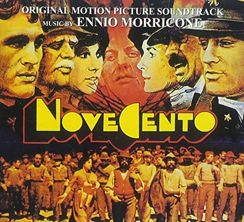 CD cover for Ennio Morricone’s “Novecento” soundtrack, featuring film stills.