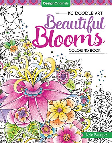 Kc Doodle Art Beautiful Blooms Coloring Book