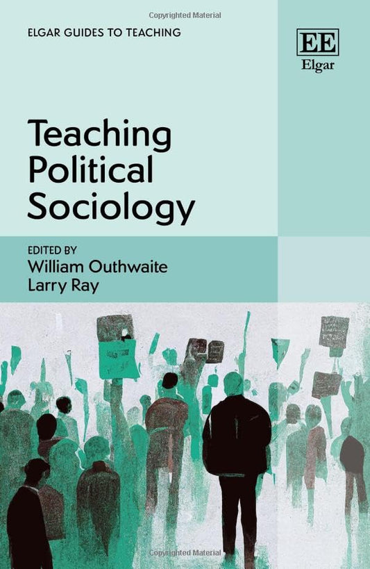Book cover: "Teaching Political Sociology" with a crowd illustration.