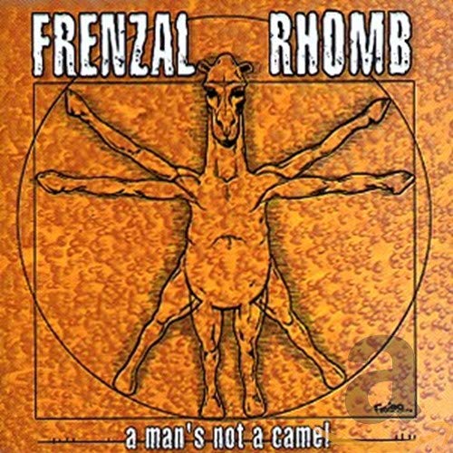 CD cover: camel in Vitruvian Man pose on orange background.