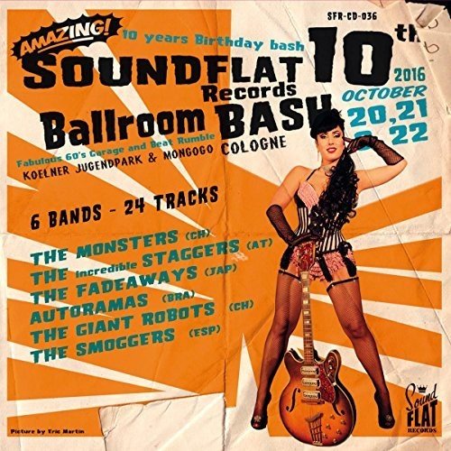 CD cover for "Soundflat Records Ballroom Bash! Vol.10" featuring a performer.