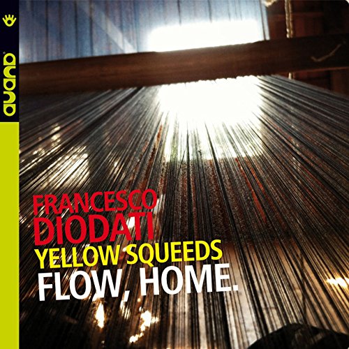CD cover for "Flow, Home" by Diodati Francesco, yellow and red text.