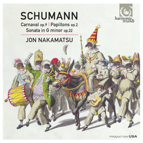 CD cover featuring a colorful, vintage illustration of costumed performers.