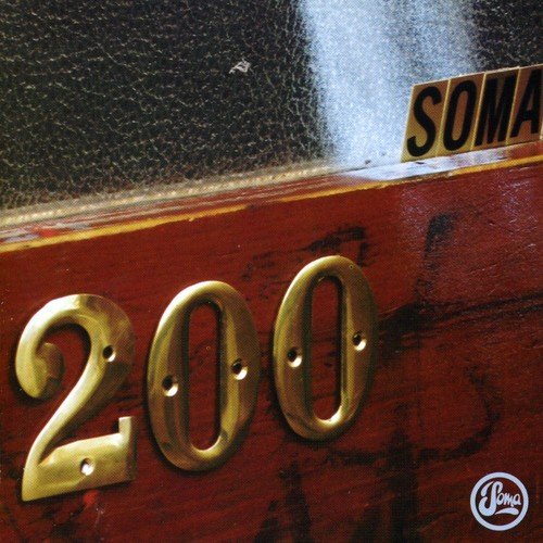 CD cover for “Soma 200” with gold lettering on a red background.