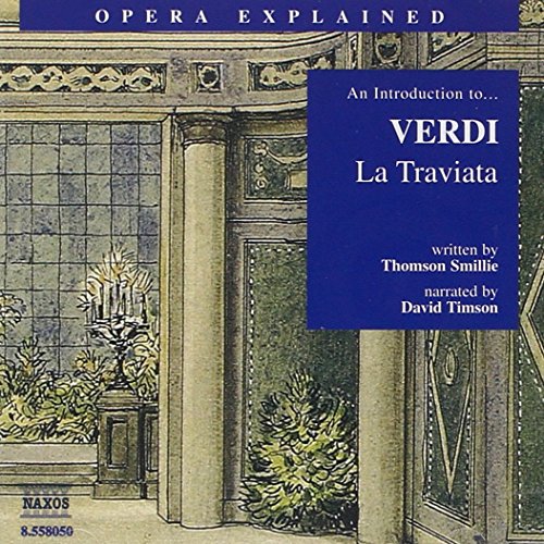 CD cover for Verdi's "La Traviata" with architectural illustration.