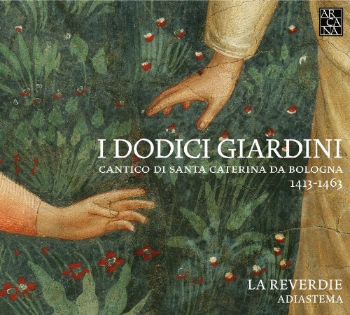 CD cover: detail of hands reaching toward lush, flowering greenery.