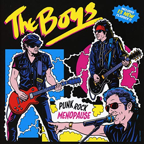 CD cover for The Boys’ “Punk Rock Menopause” featuring band members.