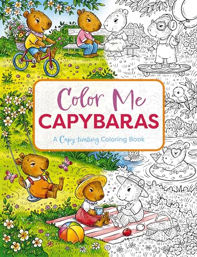 Color Me Capybaras : A Capy-tivating Coloring Book