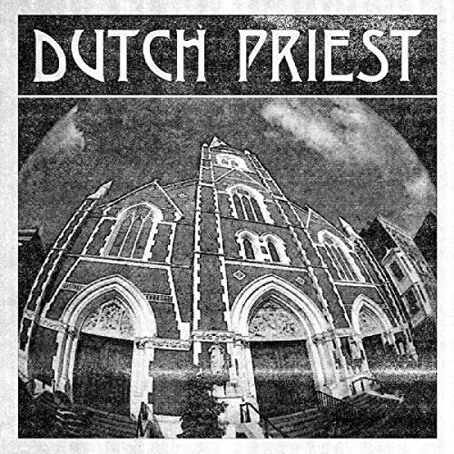 Black and white album cover featuring a gothic church building.