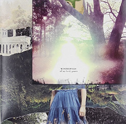 Vinyl album cover with collage of trees, buildings, and a figure.