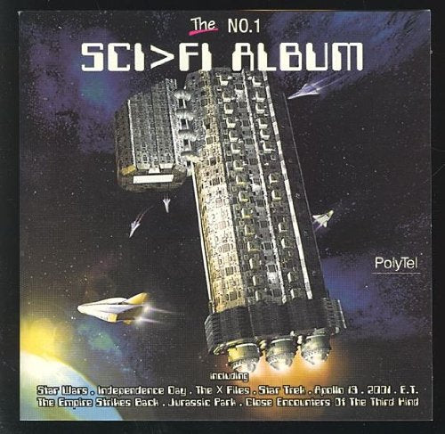 CD cover for "The No.1 Sci Fi Album" featuring a spaceship illustration.
