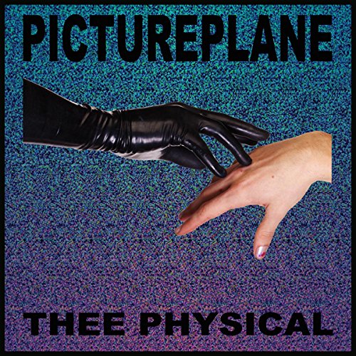 Album cover for Pictureplane’s “Thee Physical” featuring hands and glitch effect.