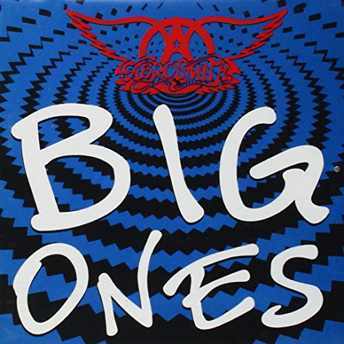 Aerosmith “Big Ones” CD cover, blue and white swirling design.
