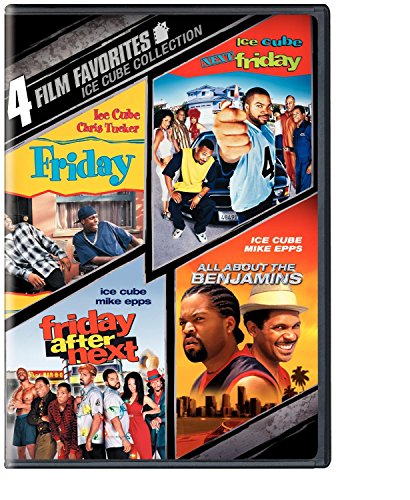 DVD cover for "4 Film Favorites Ice Cube Collection" with film stills.