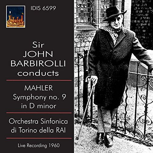 CD cover: Sir John Barbirolli portrait, text “Mahler Symphony no. 9”.