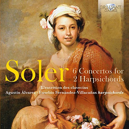 CD cover: portrait of a woman with "Soler: 6 Concertos for 2 Harpsichords.