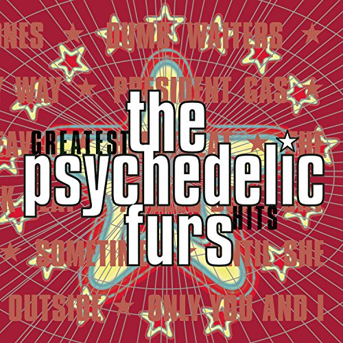 CD cover for The Psychedelic Furs’ “Greatest Hits” with red and gold design.