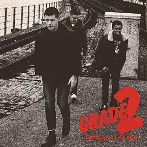 CD cover: three young men walking towards the viewer, red “Grade 2” logo.