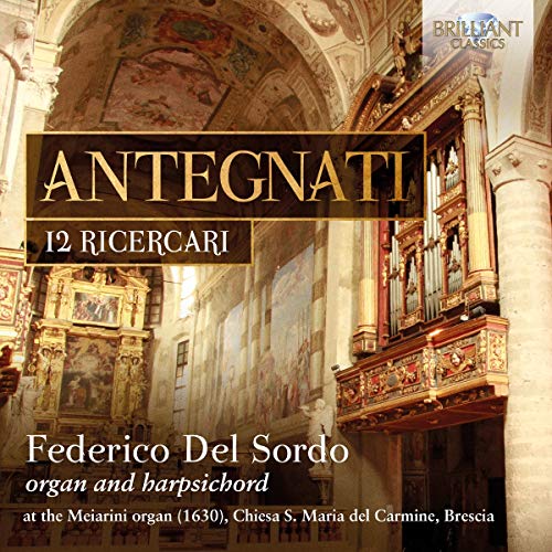 CD cover featuring an ornate pipe organ inside a frescoed Italian church interior.