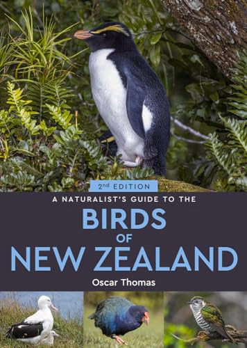 Book cover featuring a crested penguin, albatross, takahe, and cuckoo in natural settings.
