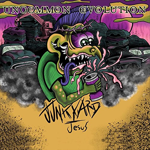 CD cover: cartoon monster with junkyard background, titled "Junkyard Jesus".