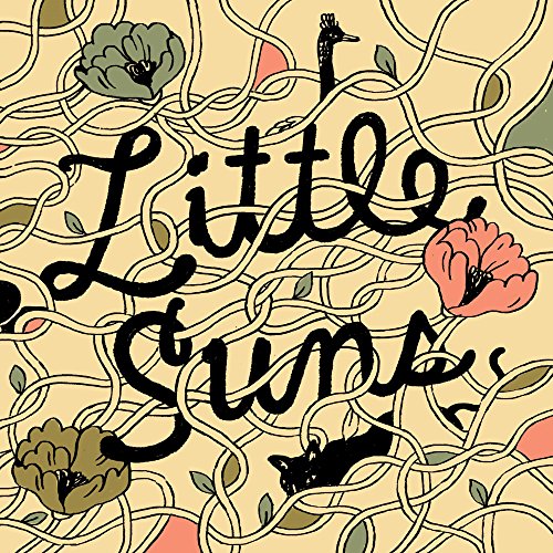 Album cover for Little Suns, featuring floral illustrations and black text.