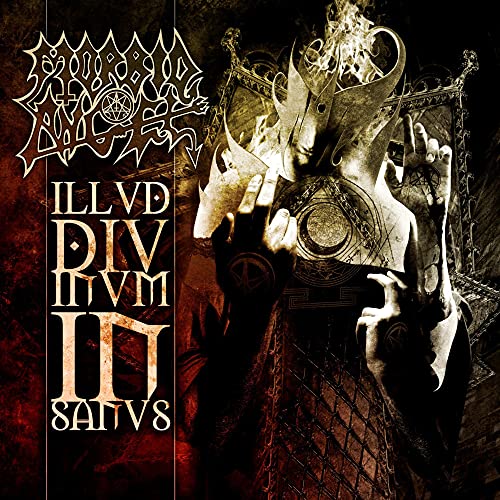 Morbid Angel album cover: dark, ornate imagery with a demonic figure.