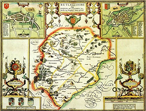 Rutland Historical 1610 Map 1000 Piece Puzzle