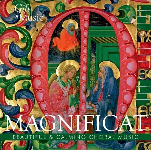 CD cover depicting illuminated manuscript imagery of the Annunciation.