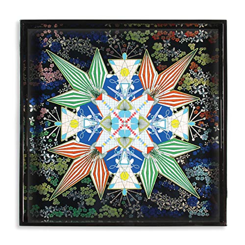 Christian Lacroix Flowers Galaxy Square Lacquer Tray