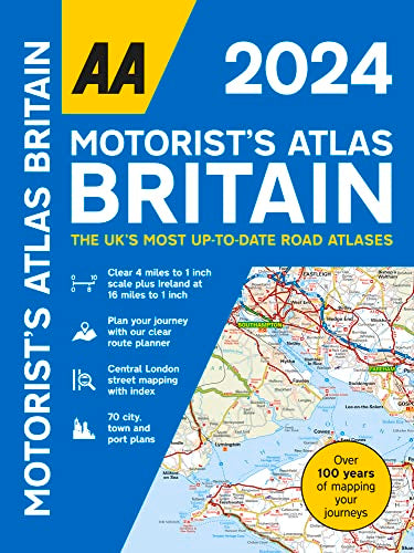 Motorists Atlas Britain 2024 Spiral bound (AA Road Atlas Britain) (AA UK Atlas Britain)