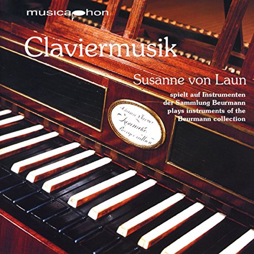 CD cover for Susanne von Laun’s “Claviermusik” featuring a harpsichord.