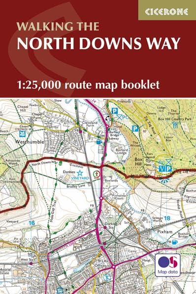 North Downs Way Map: 1:25,000 Route Map Booklet (Southern England)