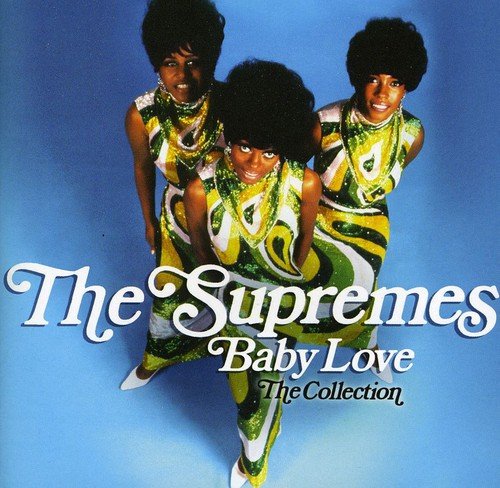 The Supremes album cover, three women in green patterned outfits.