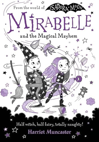Colourful children's book cover with whimsical illustrations of a girl and magical creatures.