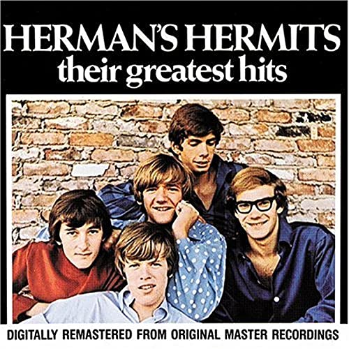 Herman's Hermits album cover featuring four young men in 1960s style.