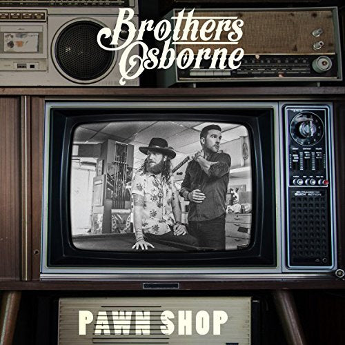 Brothers Osborne album cover featuring two men displayed on a vintage television.