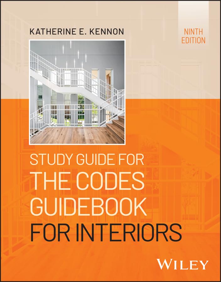 Book cover: "Study Guide for The Codes Guidebook for Interiors," ninth edition.