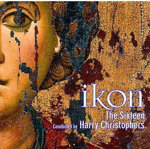 CD cover featuring a close-up of an icon and the text “iKON The Sixteen.”