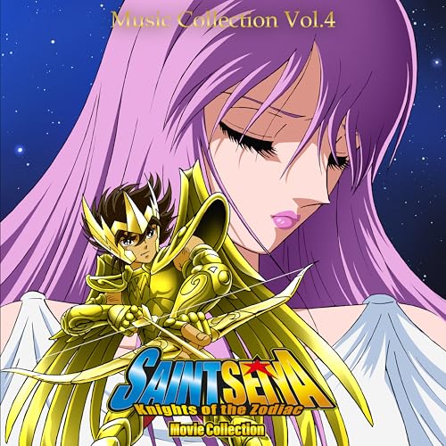 AnimeClover album cover featuring a golden armored warrior and a purple-haired woman.