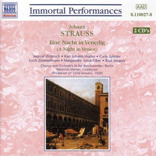 CD cover for Johann Strauss’ “Eine Nacht in Venedig” with a Venetian building.